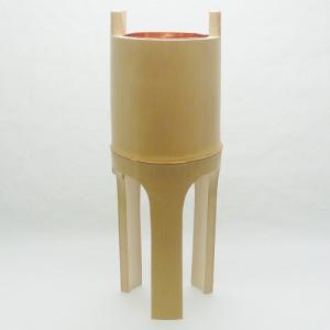花器 竹 竹器 生け花 二重切(根付） : フラワーショップ花楽 Yahoo!店