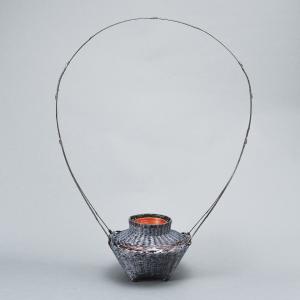 花器 竹 竹器 生け花 二重切(根付） : フラワーショップ花楽 Yahoo!店