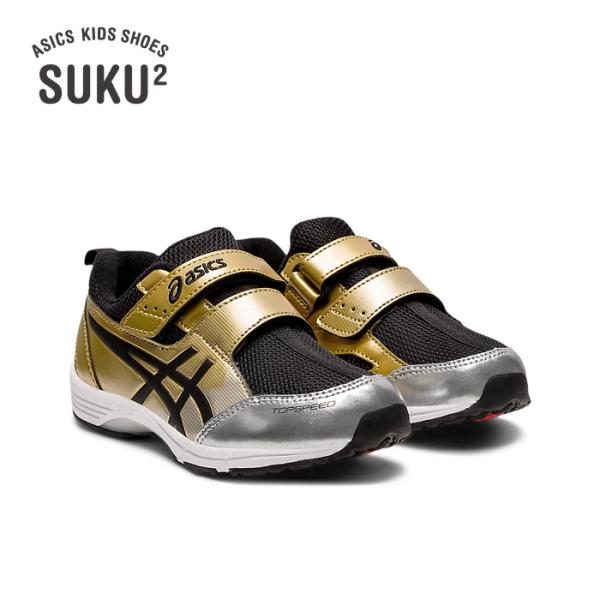 asics SUKU2 アシックス スクスク TOPSPEED MINI-zero 3 ゴールド/ブ...