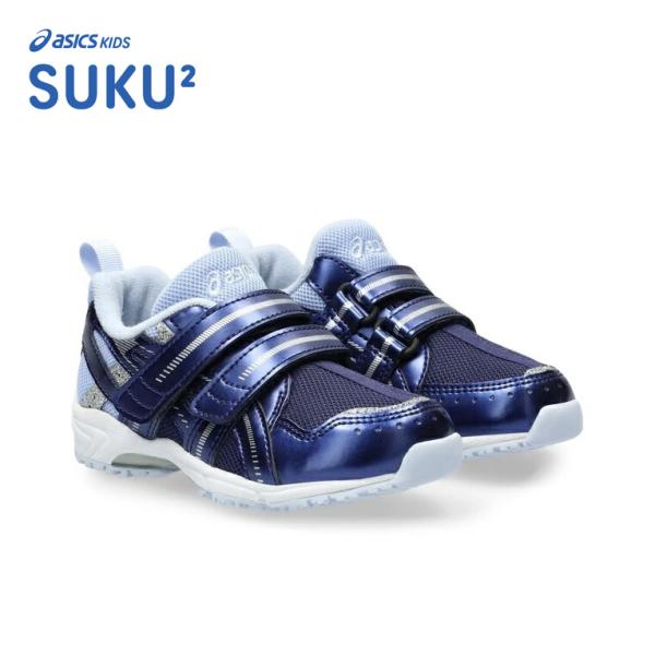 asics SUKU2 アシックス スクスク GD.RUNNER MINI GL ネイビー/サックス...
