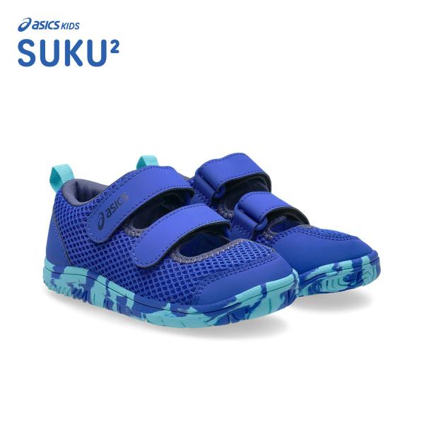 asics SUKU2 アシックス スクスク MESHOES MINI ブルー 1144a365-4...