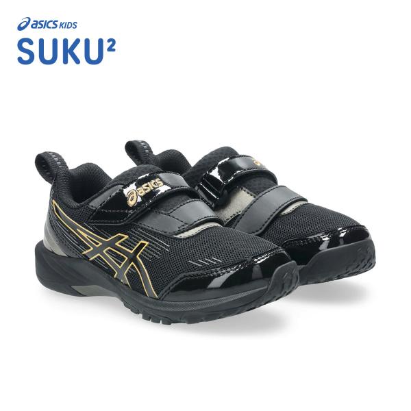 asics SUKU2 アシックス スクスク TOPSPEED MINI-ZERO 4 ブラック/ゴ...