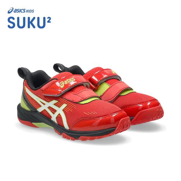 asics SUKU2 アシックス スクスク TOPSPEED MINI-ZERO 4 レッド/ホワ...