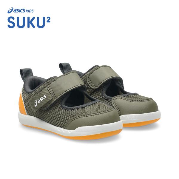 asics SUKU2 アシックス スクスク MESHOES BABY 3 カーキ 1144a431...