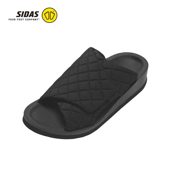 SIDAS UTIPPA Black リカバリールームシューズ シダス ウチッパ キルティング ブラ...