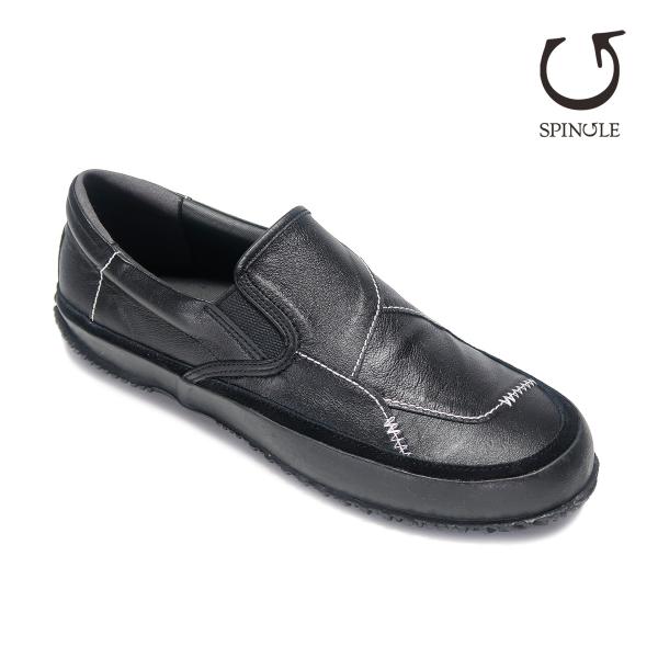 SPINGLE スピングル SP-1044 Black ブラック スリッポン 刺し子 1044