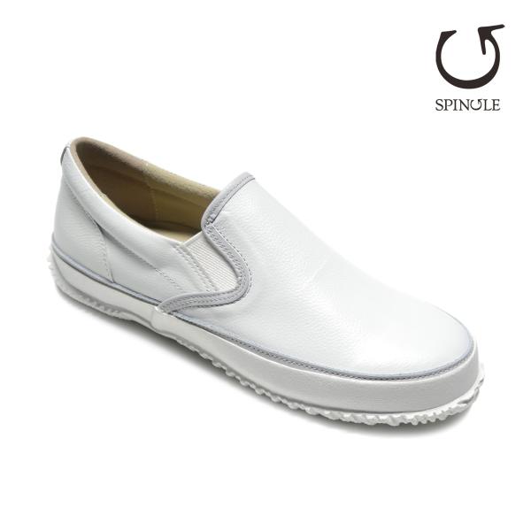 SPINGLE スピングル SP-1059 White ホワイト カンガルーレザー スリッポン 10...