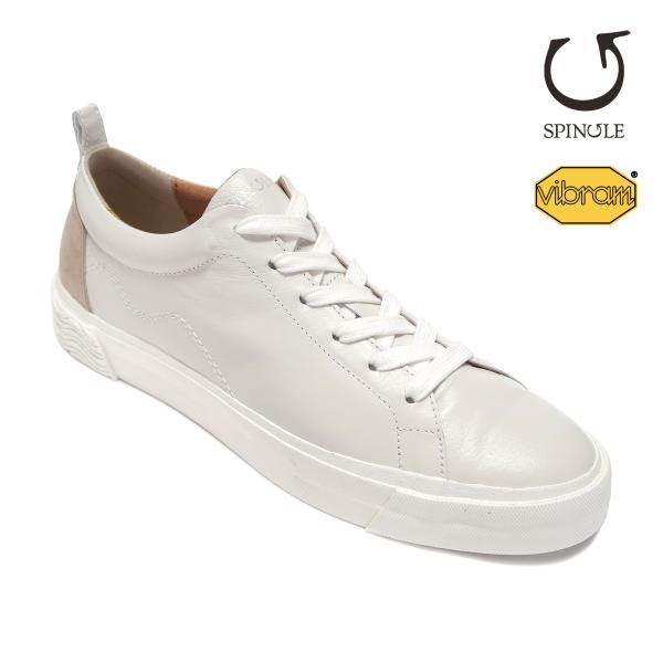 SPINGLE スピングル SP-1307 Ivory アイボリー ビブラムソール メンズ スニーカ...