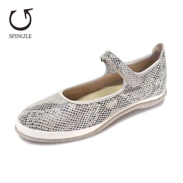 SPINGLE スピングル SP-1834 White ホワイト ヘビ柄 ベロアレザー/パイソンフィ...