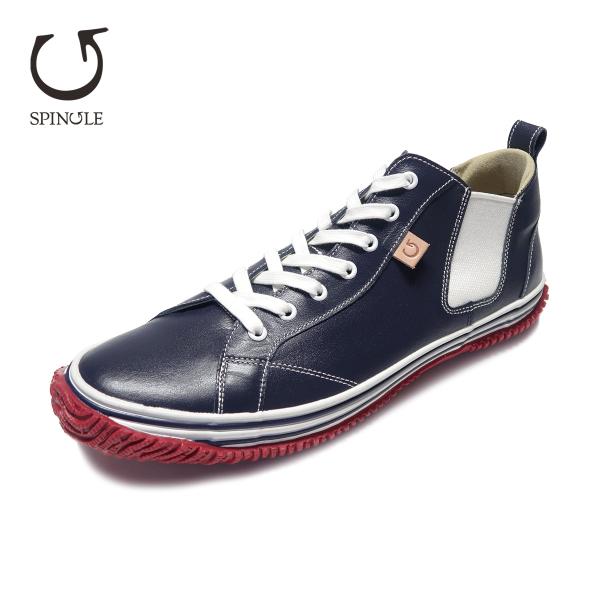SPINGLE スピングル SP-442 Navy/Red ネイビー/レッド サイドゴア メンズ レ...
