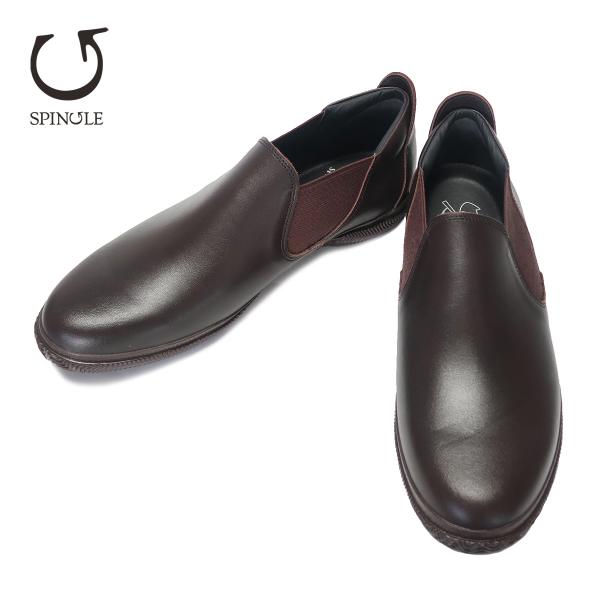 SPINGLE スピングル SP-6125 Brown ブラウン サイドゴア スリッポン 旧スピング...