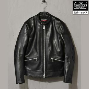 KADOYA シングルライダースジャケット Lサイズ 黒 ヘッドファクトリー KADOYA シングルライダースジャケット Lサイズ 黒 ヘッドファクトリー