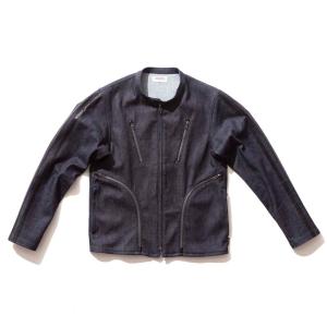 CORSA DENIM JACKET　ネイビー　KADOYA カドヤ　レディース　デニムジャケット｜kadoya-leathers