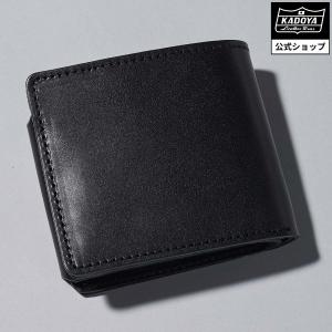 カドヤ（KADOYA） KADOYA FLAP LONG WALLET / ブラック/シルバー