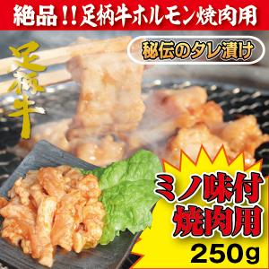 足柄牛ミノ味付け焼肉用250g 牛ホルモン 国産牛