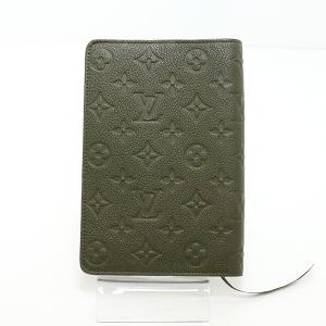 ルイ・ヴィトン　LOUIS VUITTON ブックカバー クレマンス　GI0678　ICチップ　カーキ【新品同様】｜kadusaya78