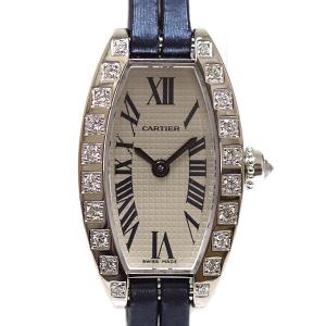 CARTIER カルティエ レディース腕時計 ミニトノーラニエール WJ200438 シルバー文字盤【中古】｜kadusaya78