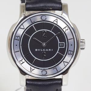 BVLGARI ブルガリ レディース腕時計 ソロテンポ ST29S ブラック文字盤 クォーツ 仕上げ済み 【中古】｜kadusaya78