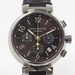 LOUIS VUITTON ルイヴィトン メンズ腕時計 タンブール Q11211 ブラウン文字盤 自...