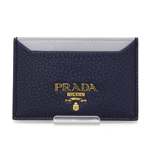 プラダ　PRADA　カードケース　 1MC208_2BG5_F0XQX　ネイビー　シルバー　ゴールド　【未使用品】