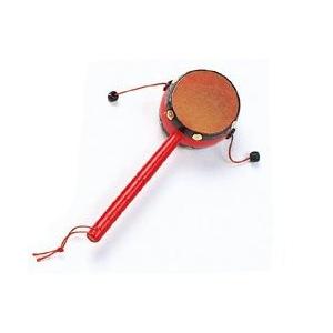 でんでん太鼓 皮 玩具 昭和 おもちゃ （o昭7108） 太鼓 子供 小物