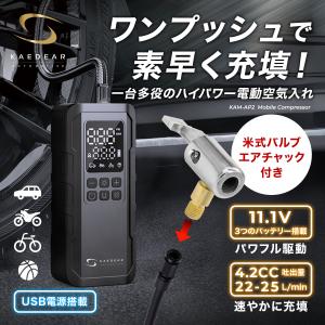 電動空気入れ 車空気入れ タイヤ空気入れ 空気...の詳細画像2