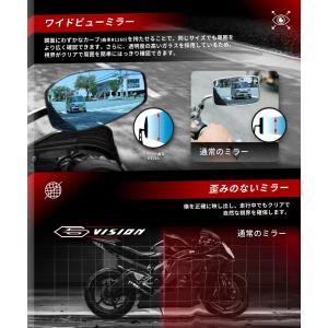 バイク ミラー バイクミラー 折りたたみ 10...の詳細画像3