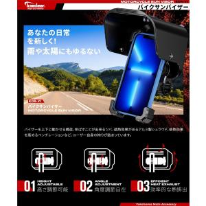 バイク スマホホルダー 用 サンバイザー コア...の詳細画像1