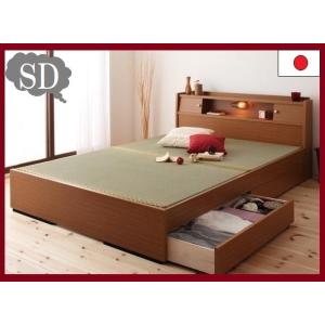 畳ベッド A151 A-151 品番911506 SD セミダブルベッド 日本製 畳も日本製 畳 タタミ たたみ 本い草 お布団で寝られる畳みベッド ウレタンマットでも 木製ベッド｜kaedeinterior