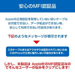 iPhoneケーブル【Apple公式認定品】i...の詳細画像3