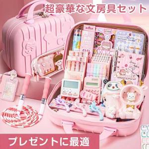 ルポペンケースと豪華文房具セット 豪華な文房具セット 携帯便利 収納ケース付き 描き用 学習玩具 玩具
