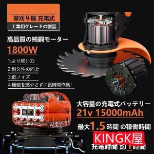 草刈機 充電式 バッテリー マキタ 電動 草刈...の詳細画像1