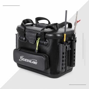 釣り バケツ 釣り用ケース タックルバッグ バッカン ロッドホルダー付き 釣りボックス 多機能 40L 大容量 EVA素材 防災 収納コンテナ タックルバッグ