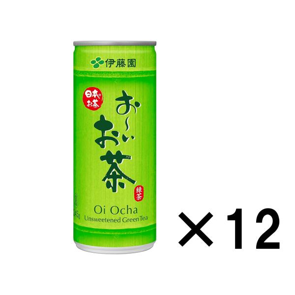 伊藤園 おーいお茶 緑茶 缶 245g×12本