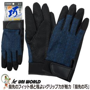 手袋 指先の巧 ネクスト 2540 ブルー グリップ力 フィット感 背抜き手袋 作業用手袋｜kaerukamo