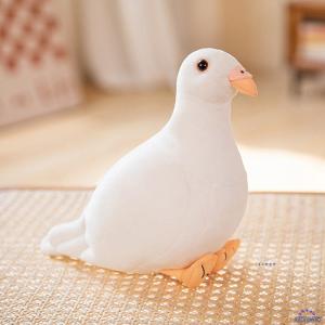 鳩 ぬいぐるみ リアル ハト おもしろ 可愛い 鳥 動物 おもちゃ ふわふわ インテリア飾り 置物 抱き枕 クッション 本物そっくり 子供｜kaerundesu