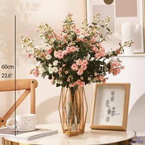 花瓶のある人工花 造花 (Color : D)の詳細画像1