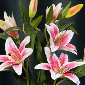 人工ユリラテックス偽の花とセラミック花瓶結婚式...の詳細画像4