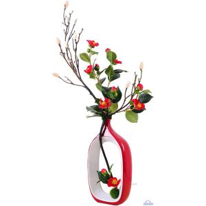 花瓶の人工的なハナジャーの花の花束のアレンジメン...の商品画像