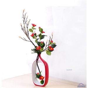 花瓶の人工的なハナジャーの花の花束のアレンジメ...の詳細画像1