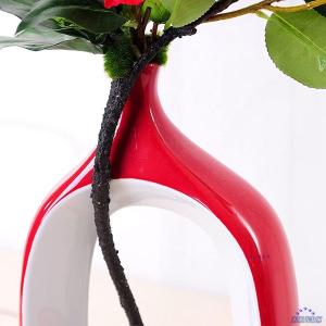 花瓶の人工的なハナジャーの花の花束のアレンジメ...の詳細画像4