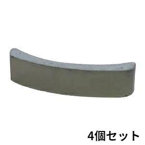 和風塀瓦 カサヘイ F型 平 【耐寒銀色】 エクステリア笠木 飾り瓦