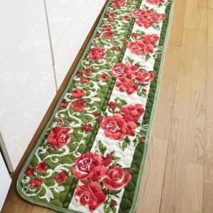 キッチンマット キッチン マット おしゃれ 240 クッション ロング 大判 カーペット 洗える 爆安プライス 花柄 48 250 ラグ 洗濯 滑り止め