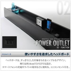 ベッド シングル ローベッド 低い 棚 ラック...の詳細画像4