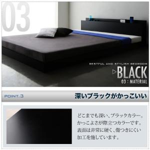 ベッド シングル ローベッド 低い 棚 ラック...の詳細画像5