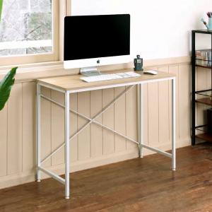 イケア（IKEA） デスク シェルフユニット付き ホワイト白 65x40cm