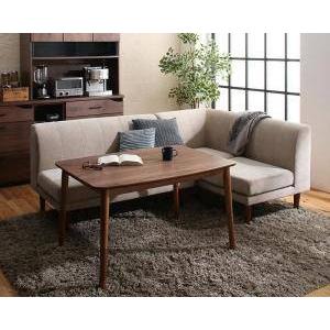 ダイニングテーブルセット 4人用 コーナーソファー L字 l型 椅子 4点