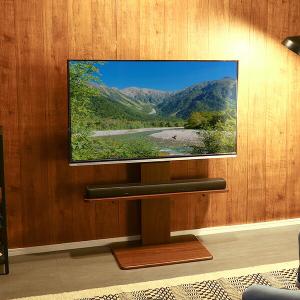 テレビ台 ダークブラウン テレビスタンド 壁寄せ キャスター付き 自立