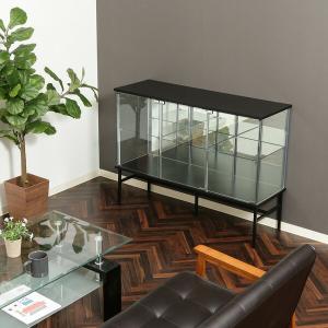 イケア MILSBO 4面ガラスショーケース 飾り棚『中古美品』W730 H1755