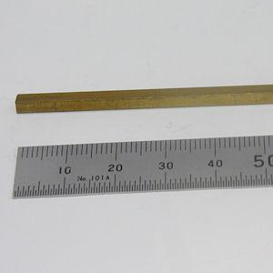 しんちゅうシャフト(角棒)3mm角の詳細画像1